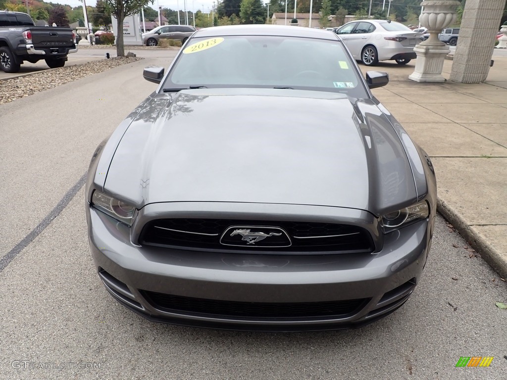 2013 Mustang V6 Premium Coupe - Sterling Gray Metallic / Charcoal Black photo #3
