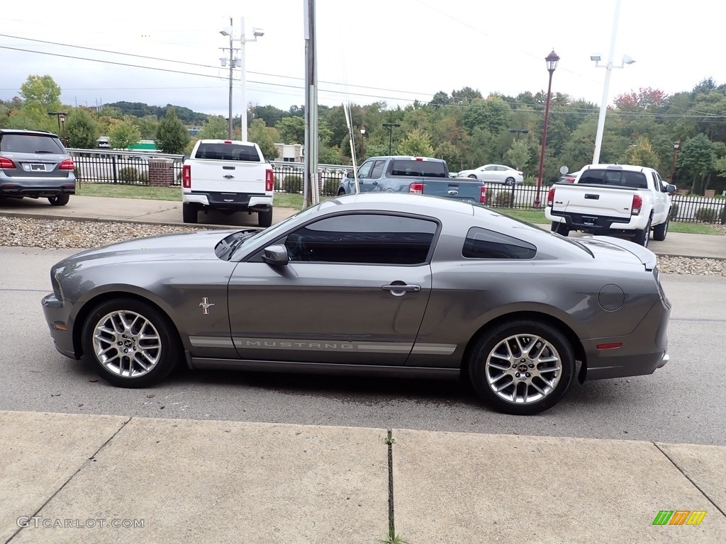 2013 Mustang V6 Premium Coupe - Sterling Gray Metallic / Charcoal Black photo #5