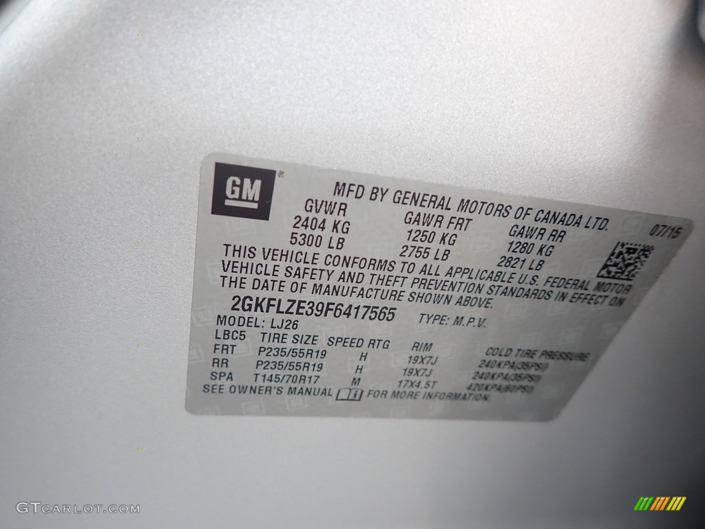 2015 Terrain Denali AWD - Quicksilver Metallic / Jet Black photo #30