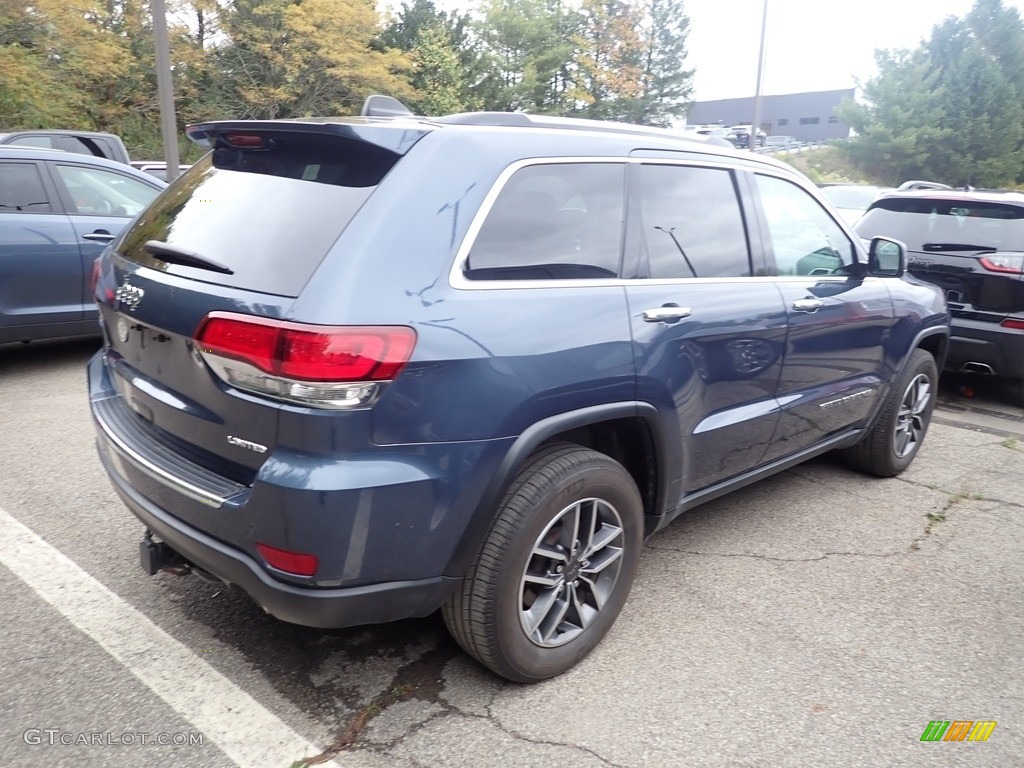 2020 Grand Cherokee Limited 4x4 - Slate Blue Pearl / Light Frost Beige/Black photo #4
