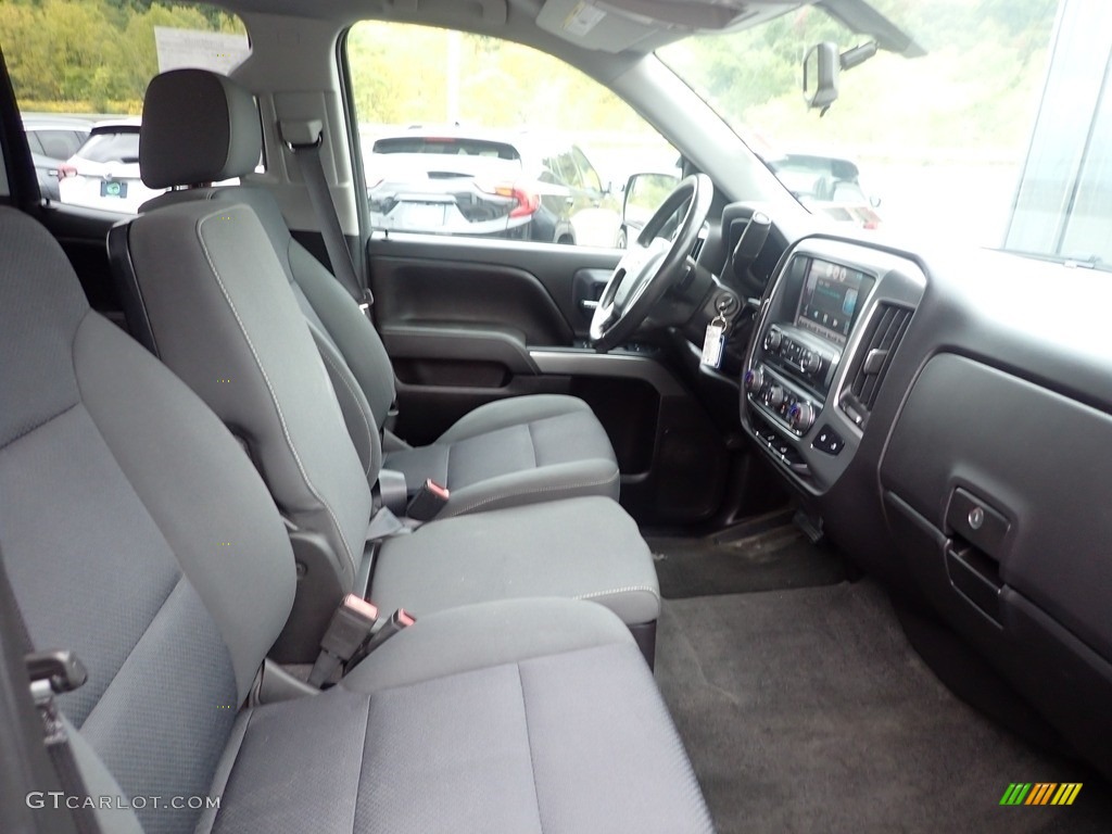 Jet Black Interior 2015 Chevrolet Silverado 1500 LT Double Cab 4x4 Photo #146593995