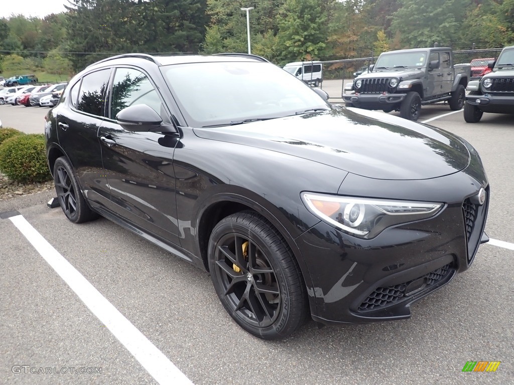 Vulcano Black Metallic 2020 Alfa Romeo Stelvio TI AWD Exterior Photo #146594080