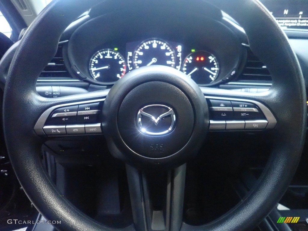 2021 Mazda CX-30 AWD Black Steering Wheel Photo #146594152