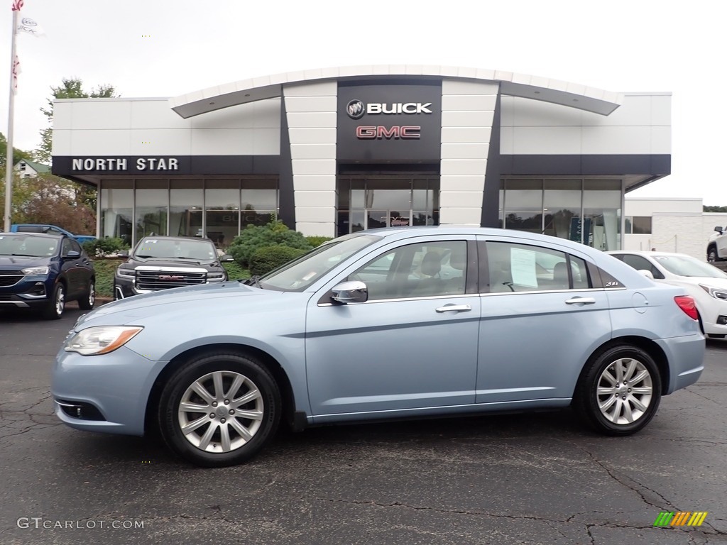 2013 200 Limited Sedan - Crystal Blue Pearl / Black/Light Frost Beige photo #1