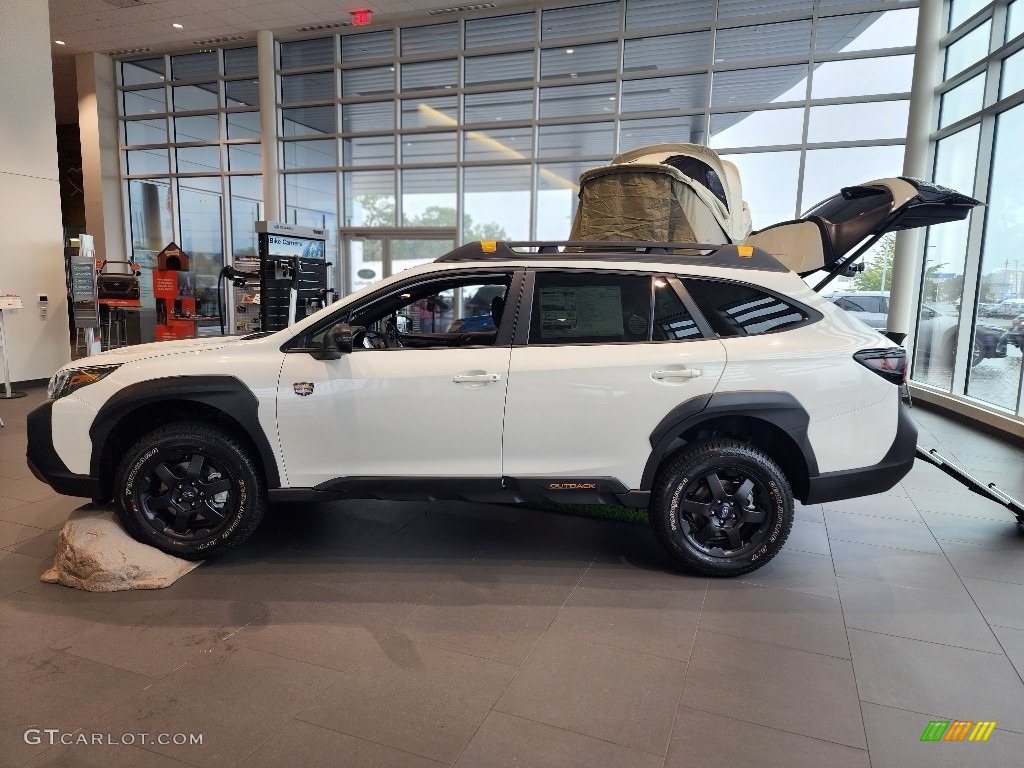 Crystal White Pearl 2024 Subaru Outback Wilderness Exterior Photo #146594576