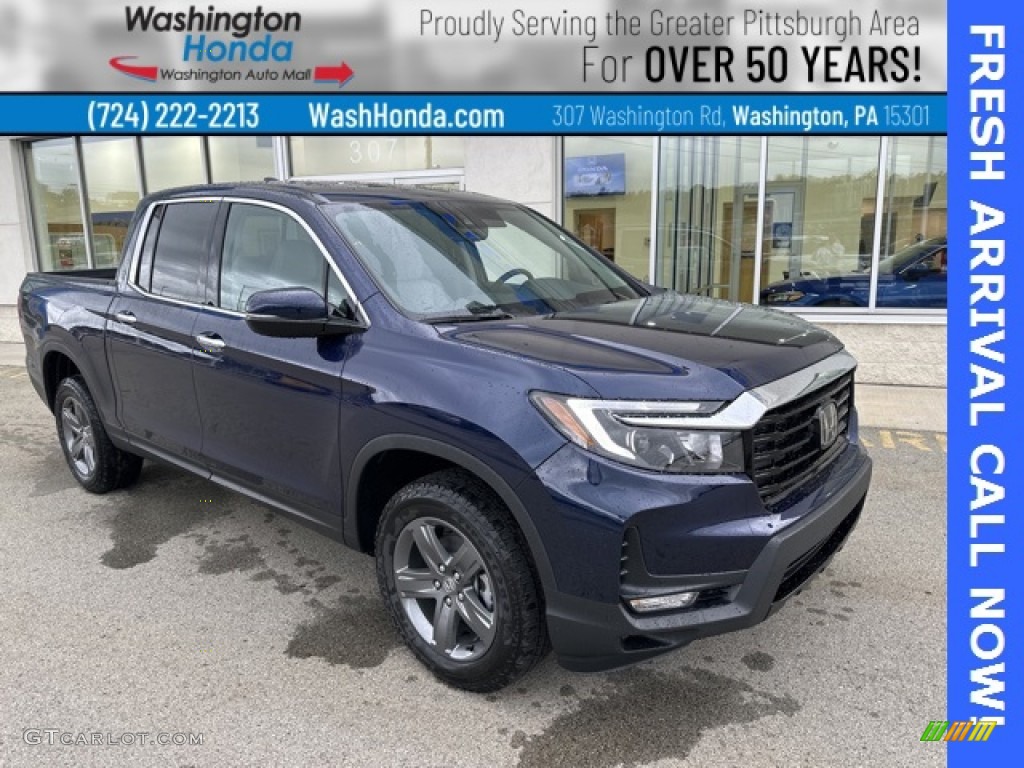 2023 Ridgeline RTL-E AWD - Obsidian Blue Pearl / Gray photo #1