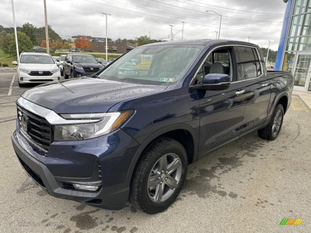 2023 Ridgeline RTL-E AWD - Obsidian Blue Pearl / Gray photo #7