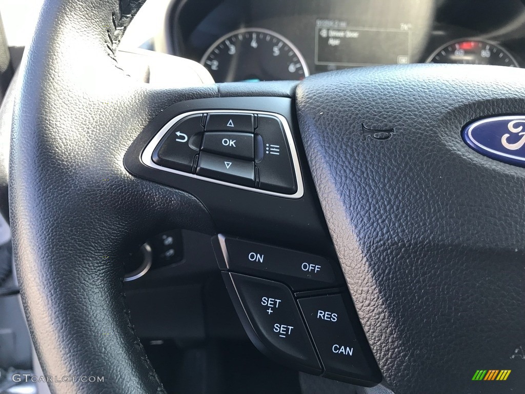 2020 Ford EcoSport SE Ebony Black Steering Wheel Photo #146595782