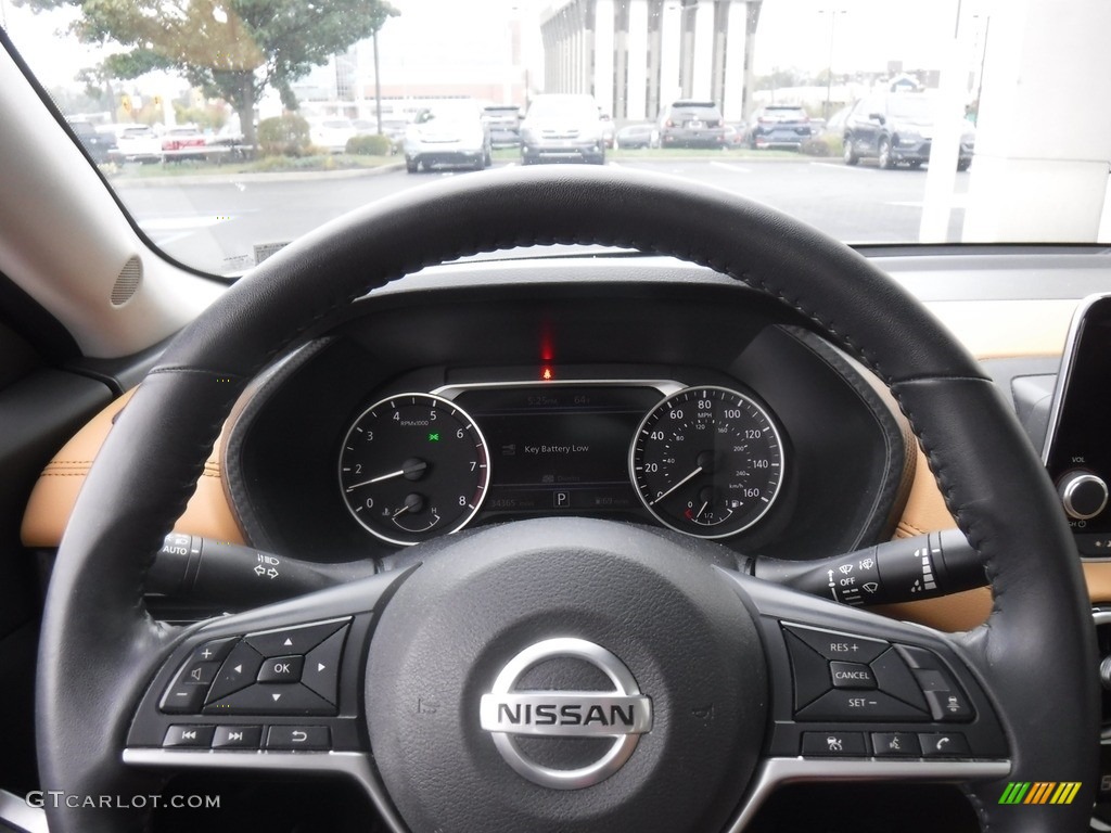 2020 Nissan Sentra SV Tan Steering Wheel Photo #146595934