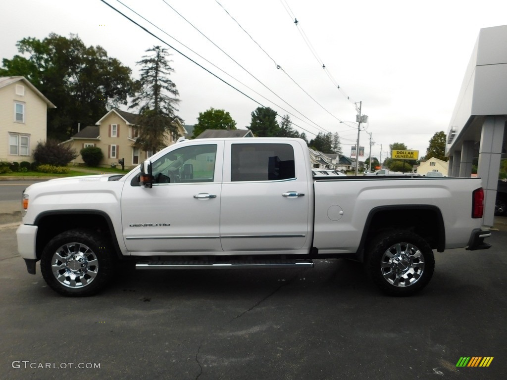 2018 Sierra 2500HD Denali Crew Cab 4x4 - White Frost Tricoat / Cocoa/­Dune photo #12