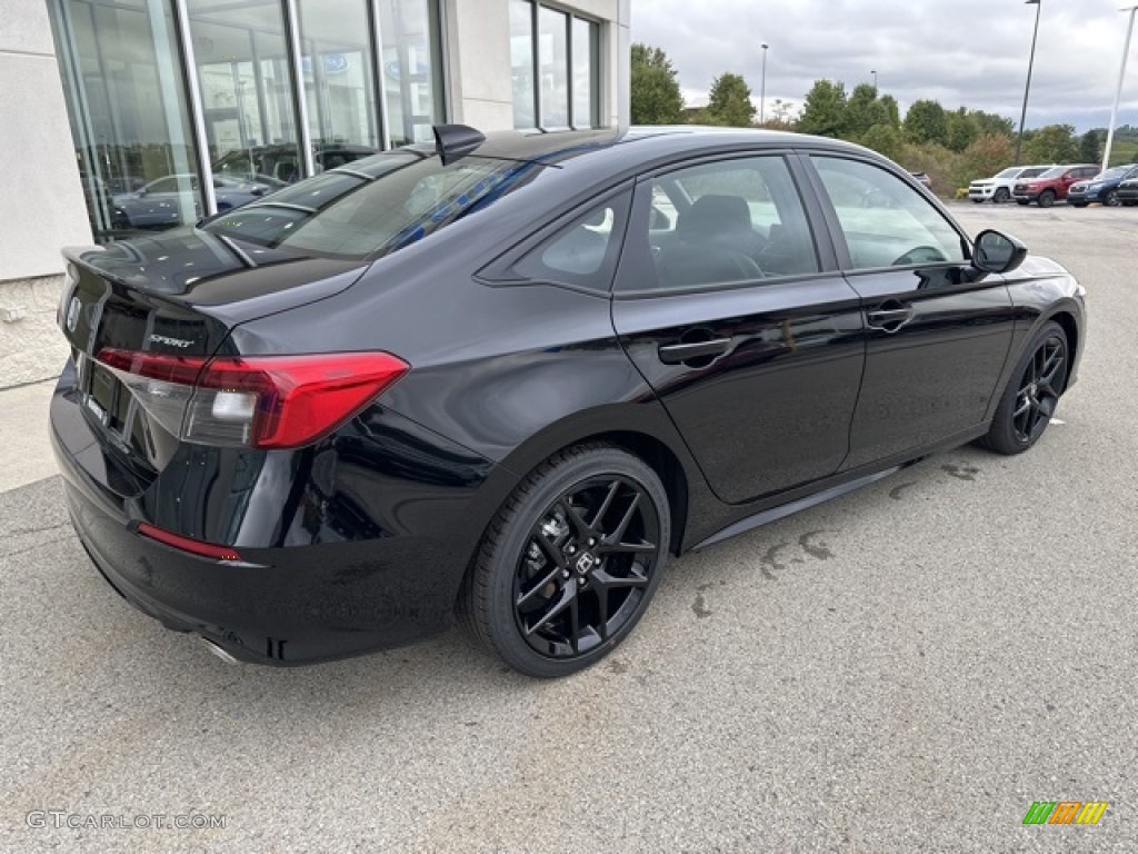 2024 Civic Sport Sedan - Crystal Black Pearl / Black photo #9
