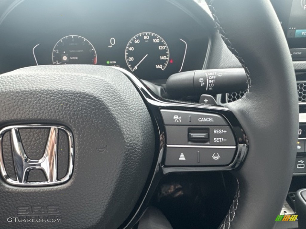 2024 Honda Civic Sport Sedan Black Steering Wheel Photo #146596844