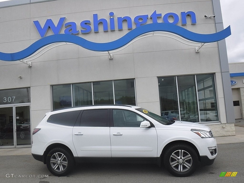 2017 Traverse LT AWD - Summit White / Ebony photo #2