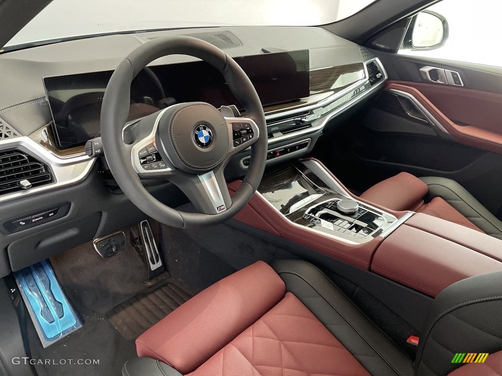 Tacora Red/Black Interior 2024 BMW X6 xDrive40i Photo #146597675