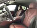 2024 BMW X6 Tacora Red/Black Interior Front Seat Photo