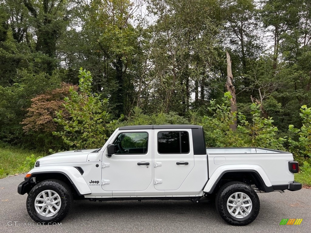 Bright White 2023 Jeep Gladiator Sport 4x4 Exterior Photo #146597824