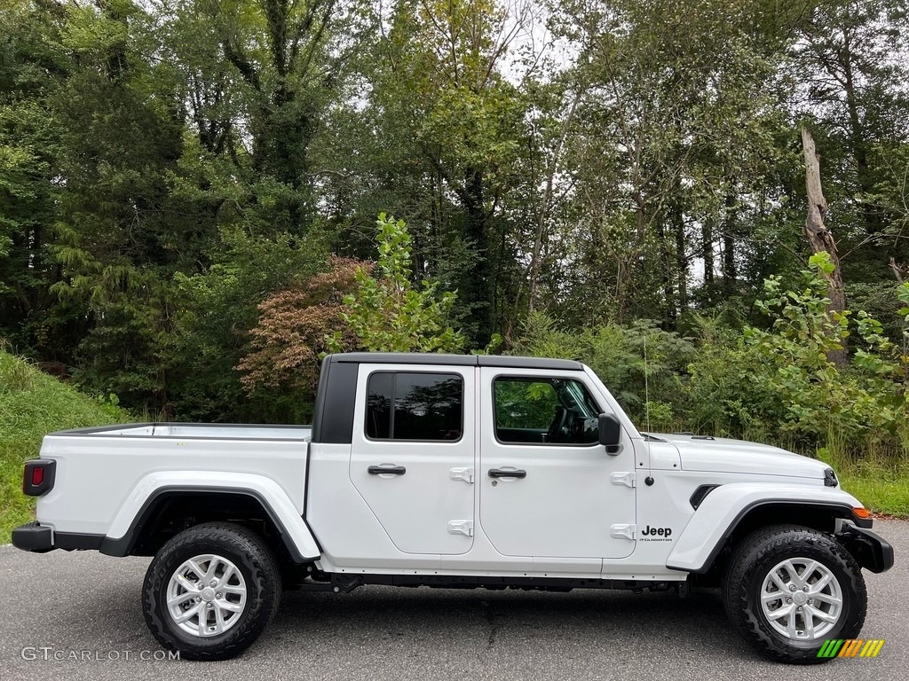 Bright White 2023 Jeep Gladiator Sport 4x4 Exterior Photo #146597900
