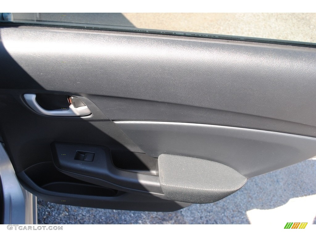 2014 Civic LX Sedan - Alabaster Silver Metallic / Black photo #22