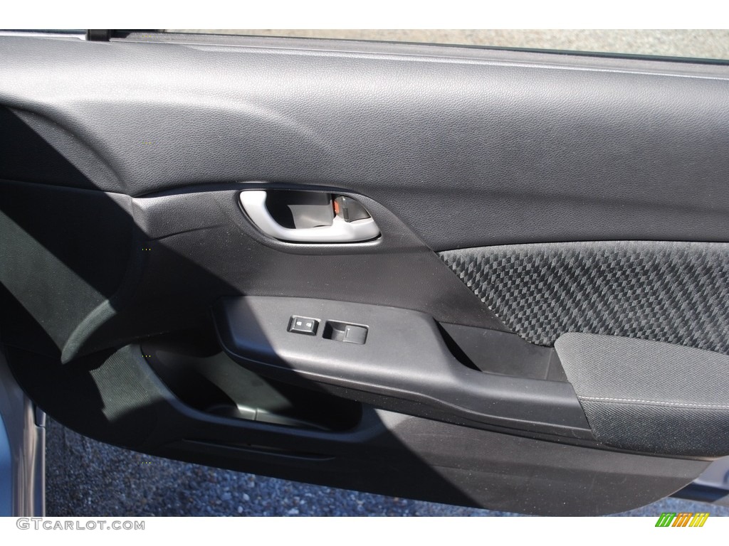 2014 Civic LX Sedan - Alabaster Silver Metallic / Black photo #24