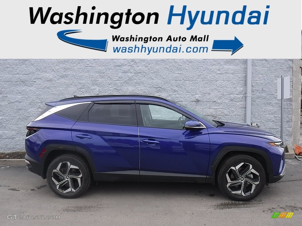 2022 Tucson Limited AWD - Intense Blue / Black photo #2