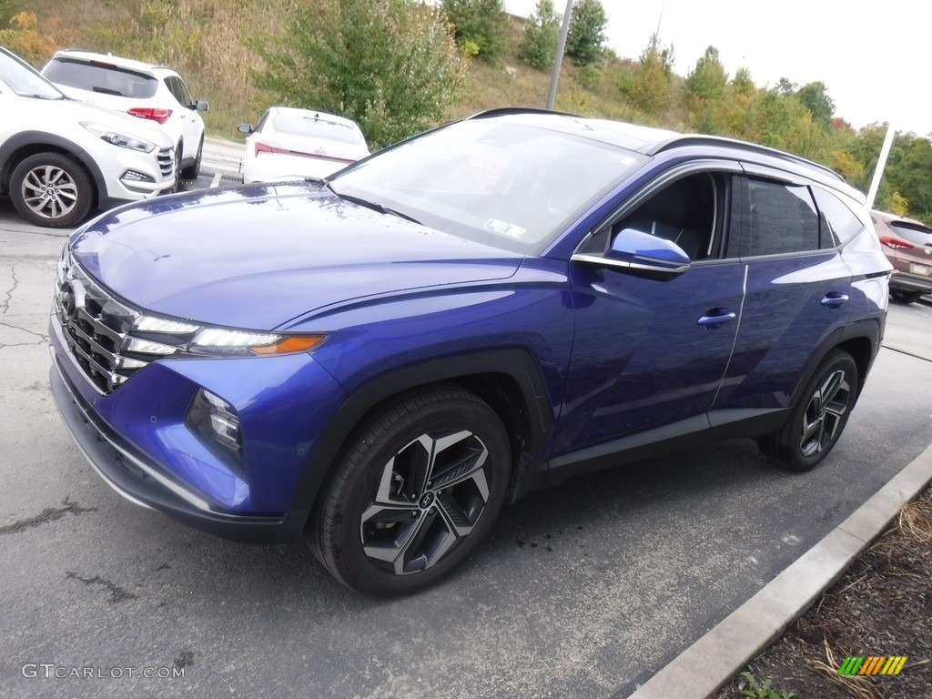 2022 Tucson Limited AWD - Intense Blue / Black photo #6