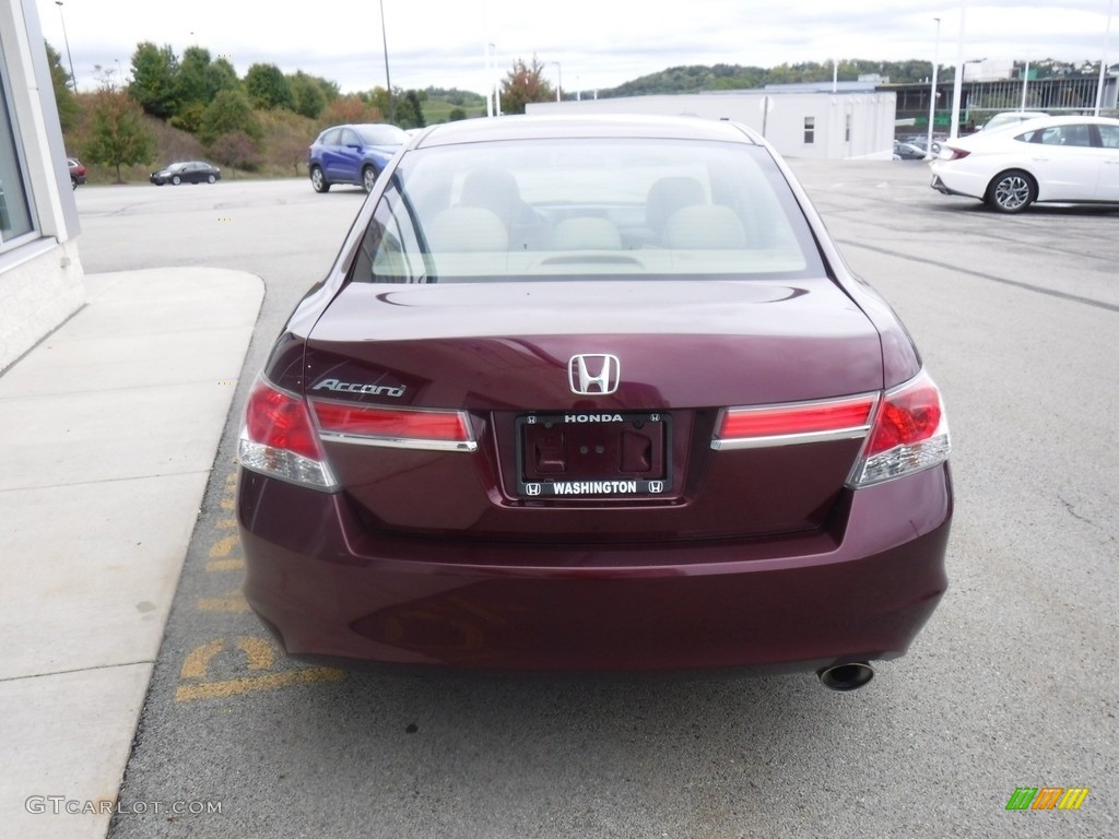 2012 Accord LX Sedan - Basque Red Pearl II / Ivory photo #14