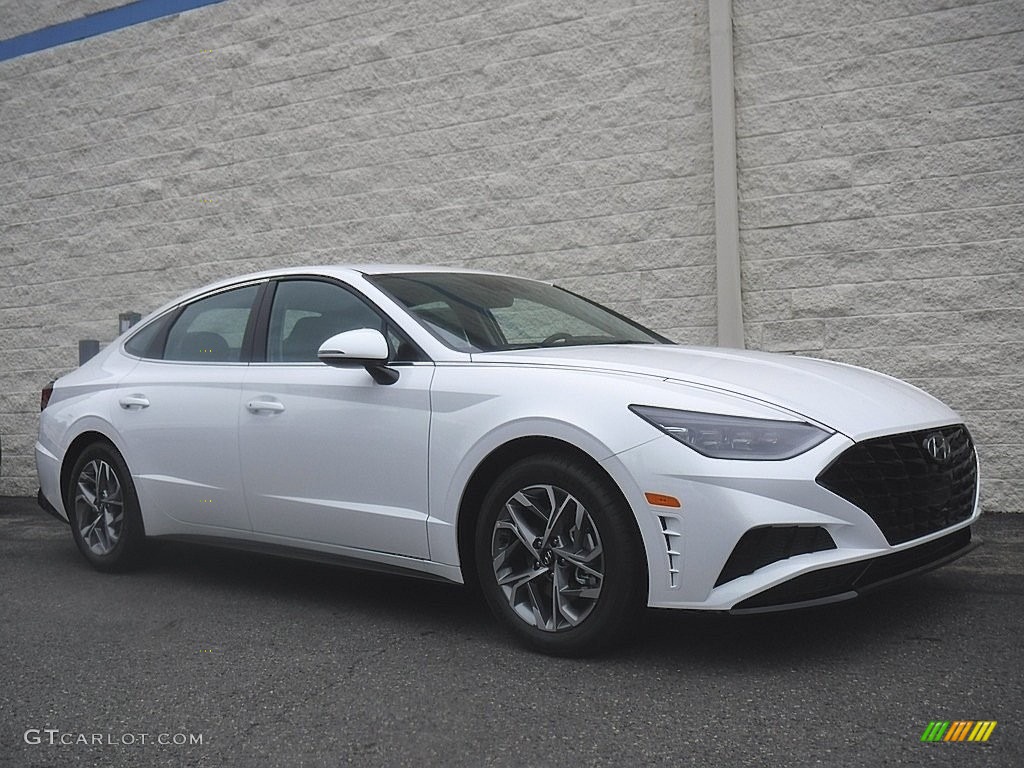 Serenity White 2023 Hyundai Sonata SEL Exterior Photo #146598796