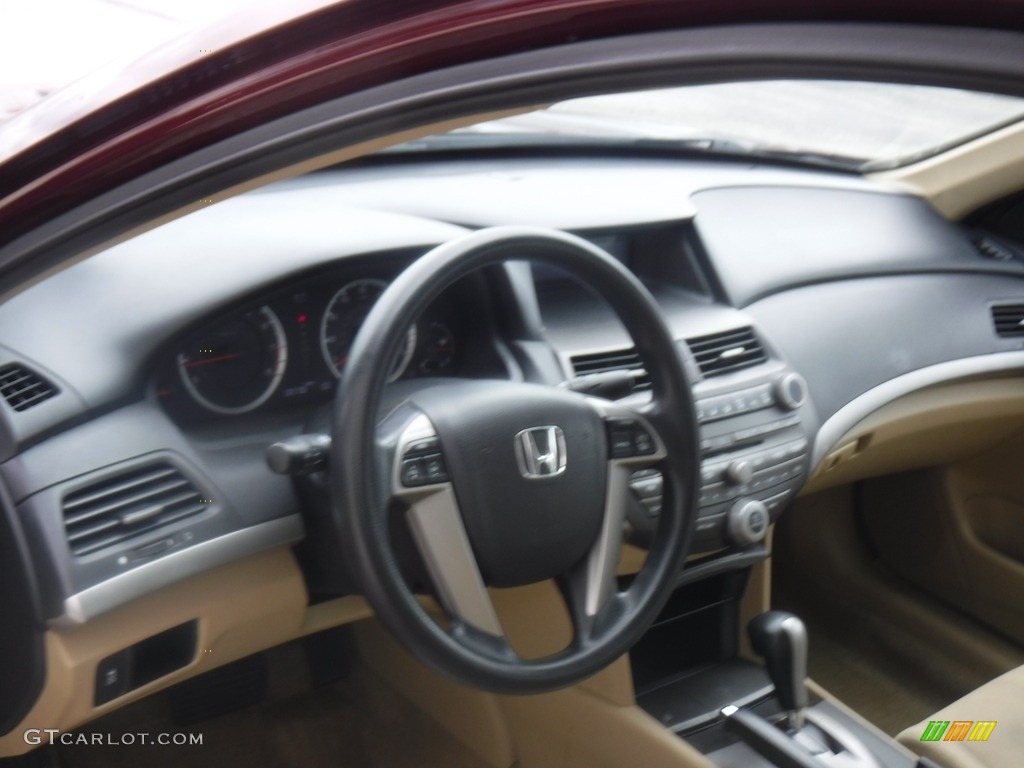 2012 Accord LX Sedan - Basque Red Pearl II / Ivory photo #16