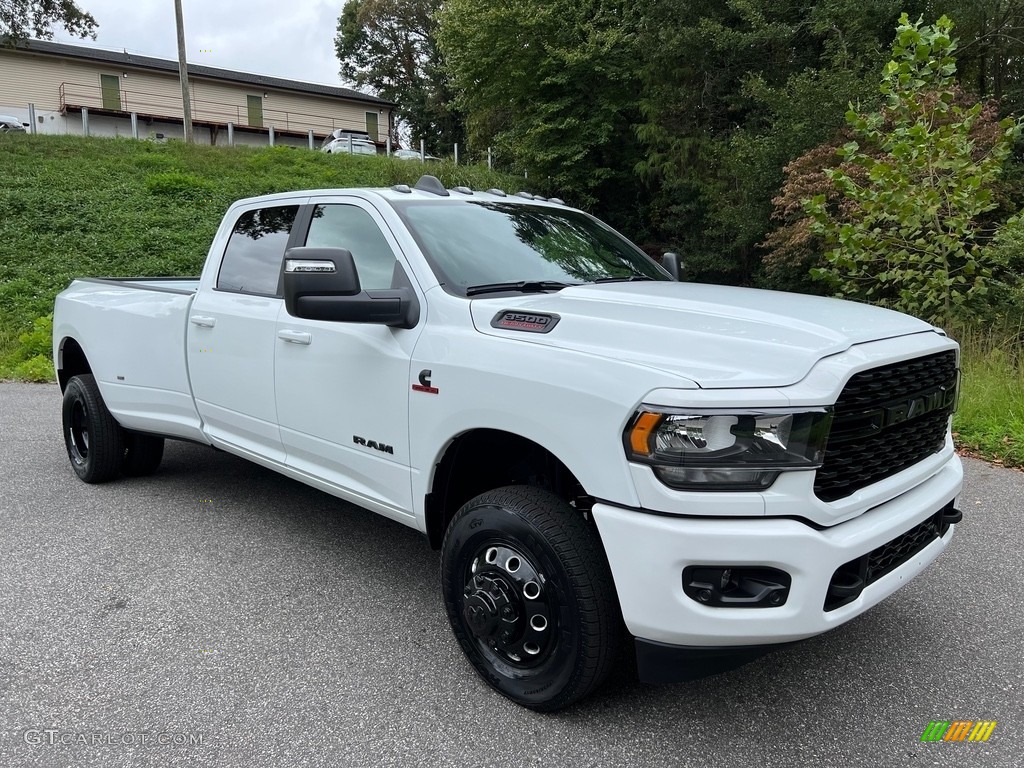 2024 3500 Big Horn Night Edition Crew Cab 4x4 - Bright White / Black photo #4