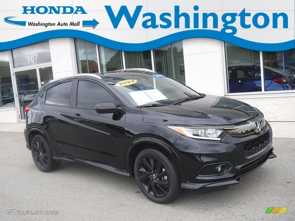 2022 HR-V Sport AWD - Crystal Black Pearl / Black photo #1