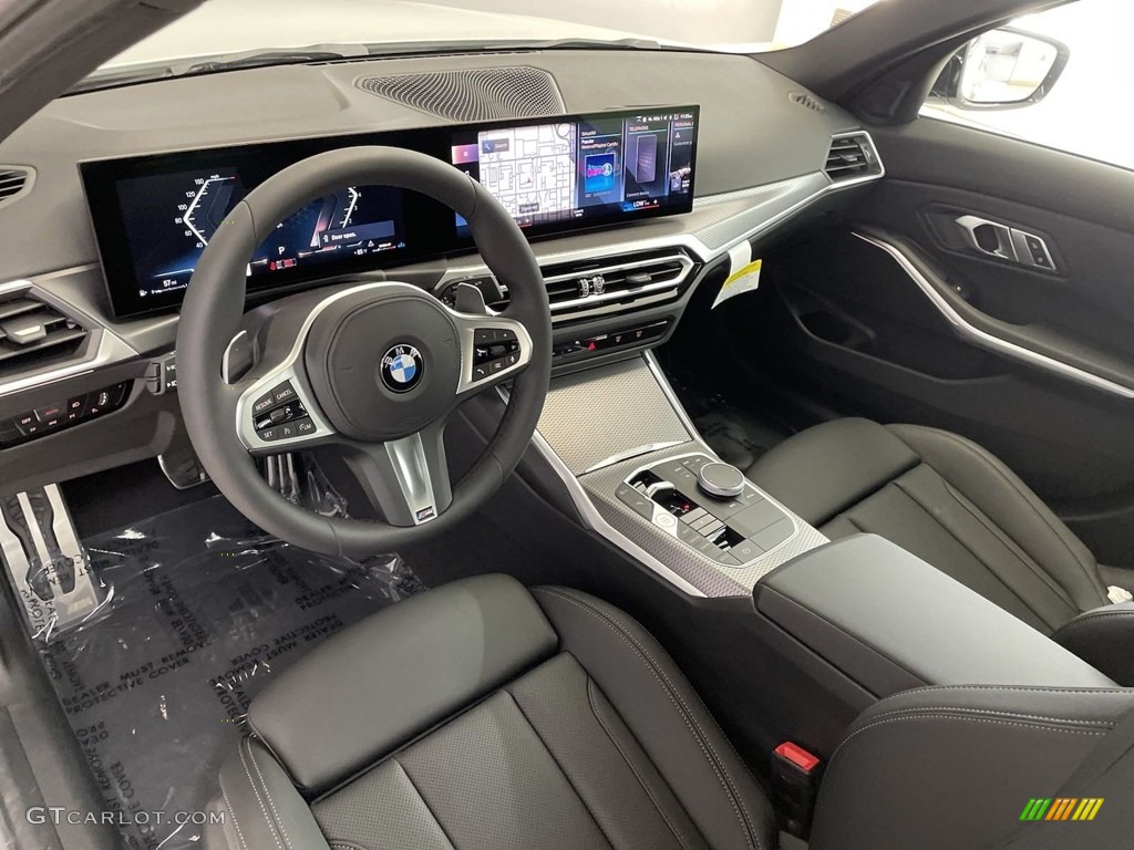 Black Interior 2023 BMW 3 Series 340i Sedan Photo #146599169