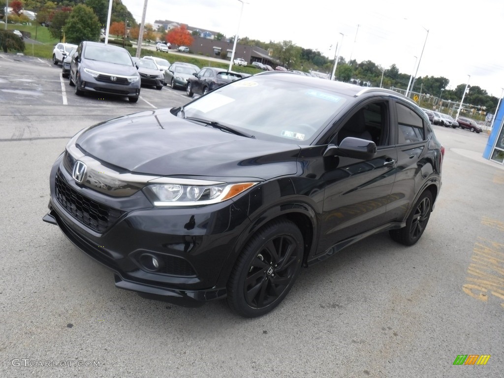 Crystal Black Pearl 2022 Honda HR-V Sport AWD Exterior Photo #146599249