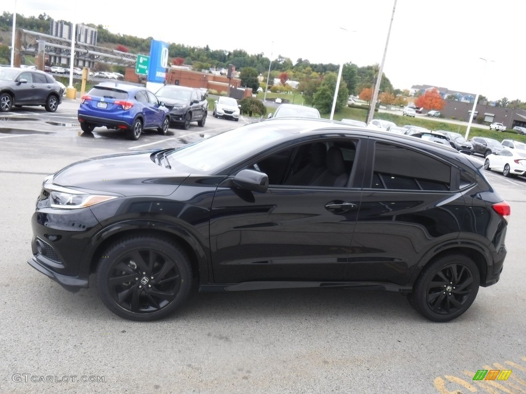 Crystal Black Pearl 2022 Honda HR-V Sport AWD Exterior Photo #146599285