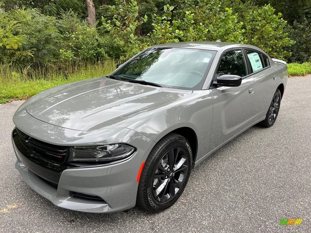 Destroyer Gray 2023 Dodge Charger SXT AWD Blacktop Exterior Photo #146599494