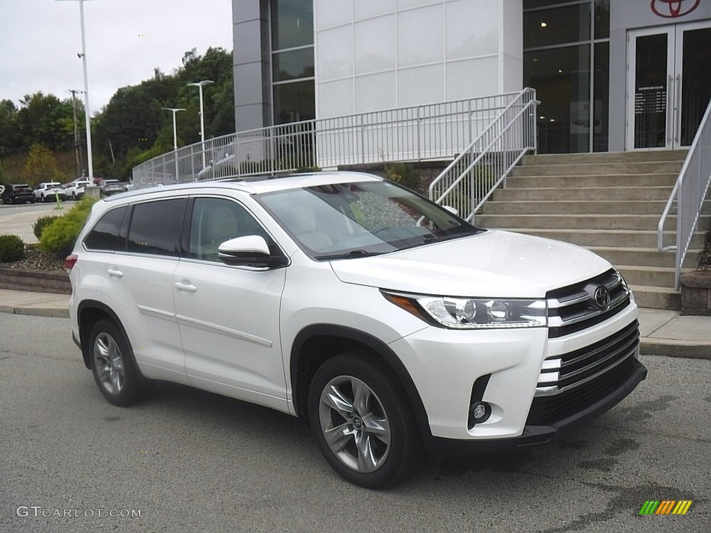 Blizzard Pearl White Toyota Highlander