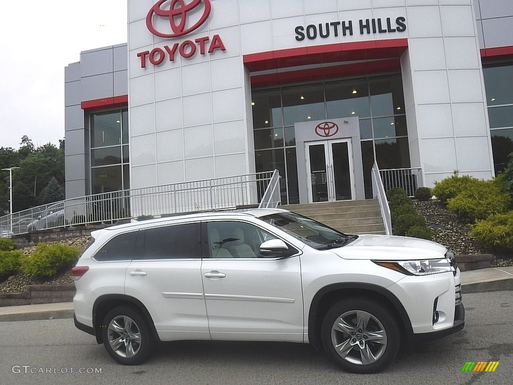 2019 Highlander Limited AWD - Blizzard Pearl White / Almond photo #2