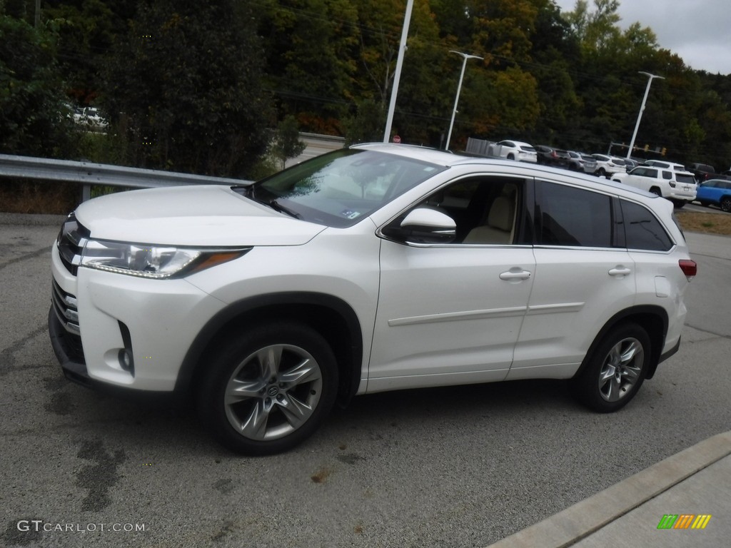 2019 Highlander Limited AWD - Blizzard Pearl White / Almond photo #7