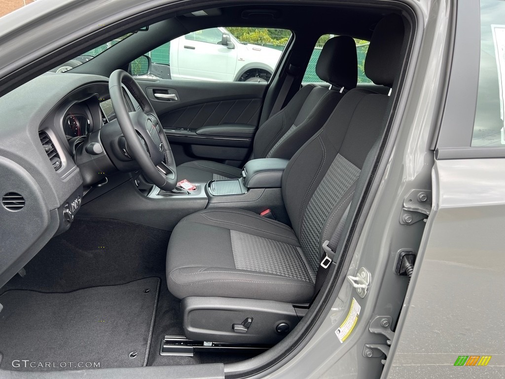 Black Interior 2023 Dodge Charger SXT AWD Blacktop Photo #146599690