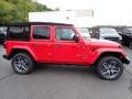 Firecracker Red 2024 Jeep Wrangler 4-Door Sport S 4xe Hybrid Exterior