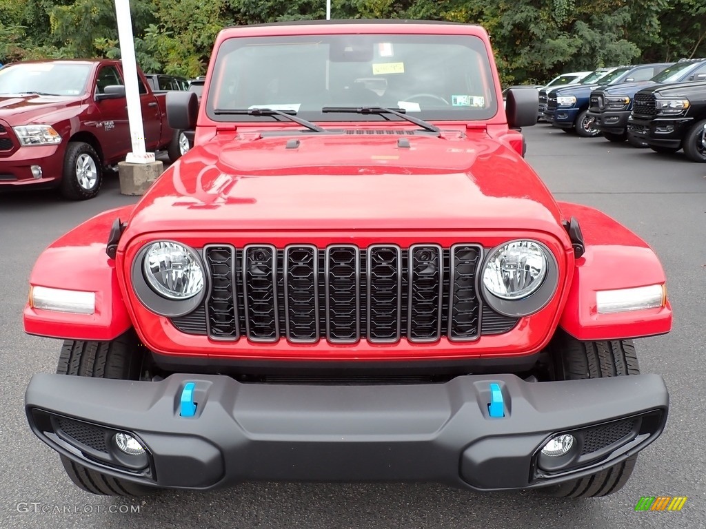 Firecracker Red 2024 Jeep Wrangler 4-Door Sport S 4xe Hybrid Exterior Photo #146599751