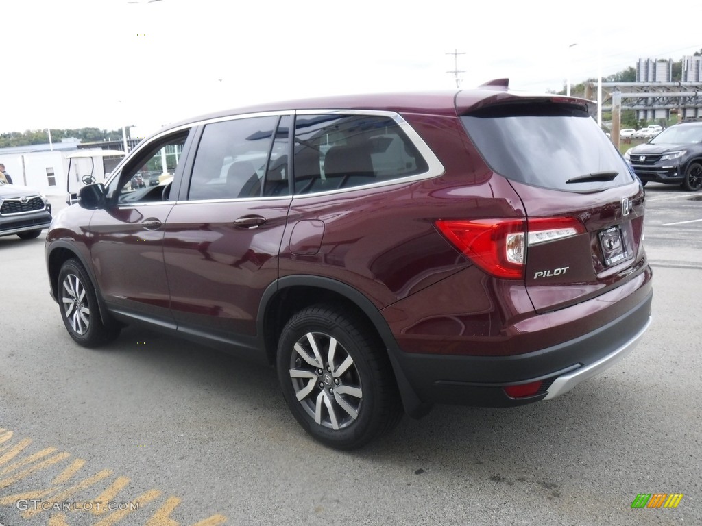2021 Pilot EX-L AWD - Deep Scarlet Pearl / Beige photo #15