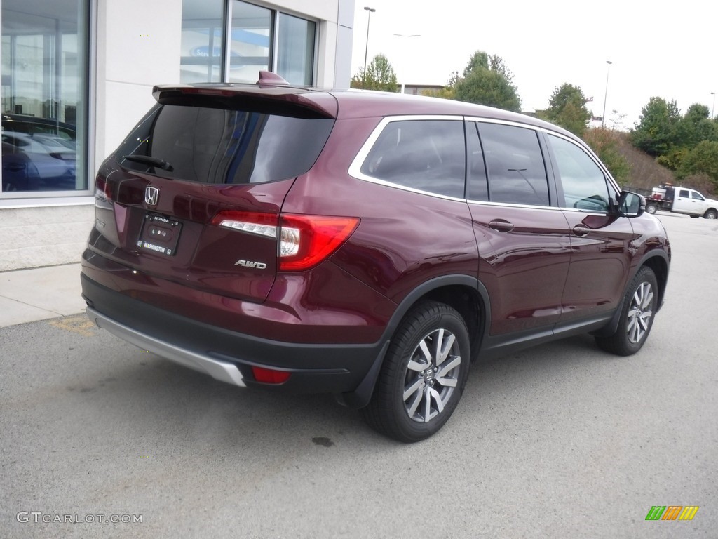 2021 Pilot EX-L AWD - Deep Scarlet Pearl / Beige photo #16
