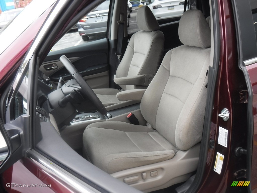 2021 Pilot EX-L AWD - Deep Scarlet Pearl / Beige photo #21
