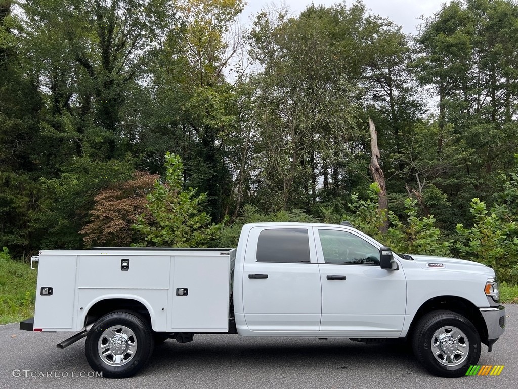 2023 2500 Tradesman Crew Cab 4x4 Chassis - Bright White / Diesel Gray/Black photo #5