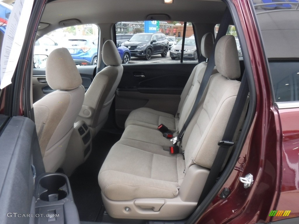 2021 Pilot EX-L AWD - Deep Scarlet Pearl / Beige photo #27