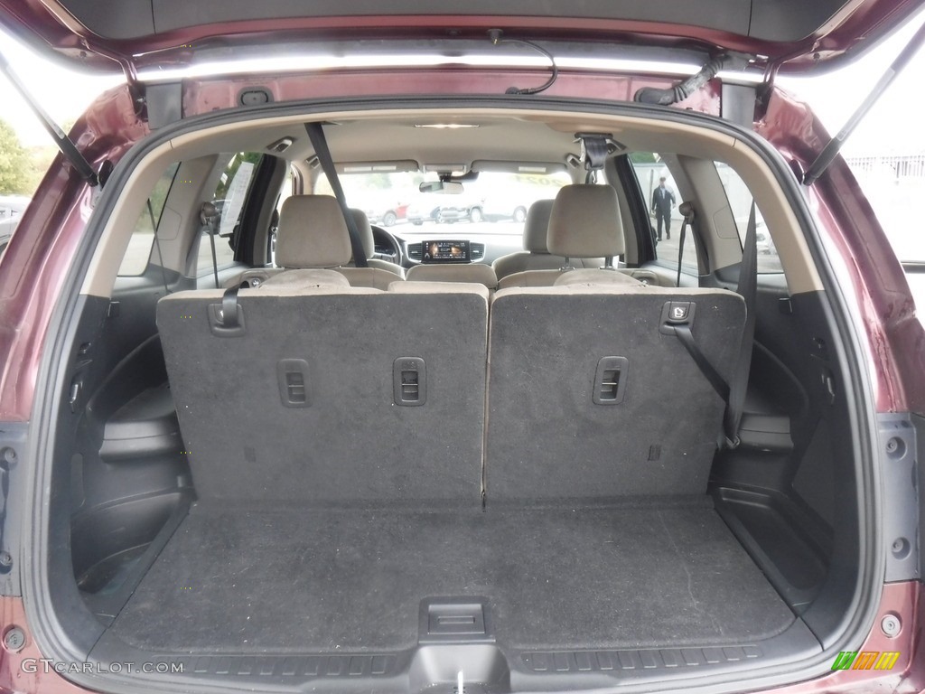 2021 Pilot EX-L AWD - Deep Scarlet Pearl / Beige photo #29
