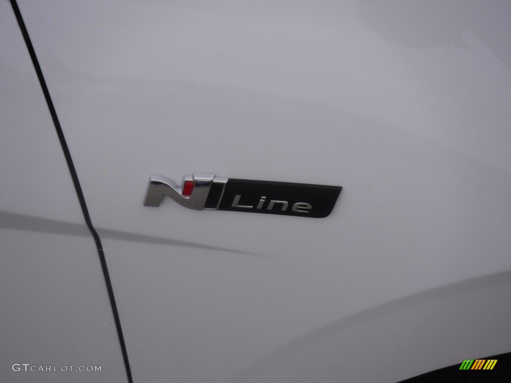 2023 Elantra N-Line - Lunar White / Black photo #3