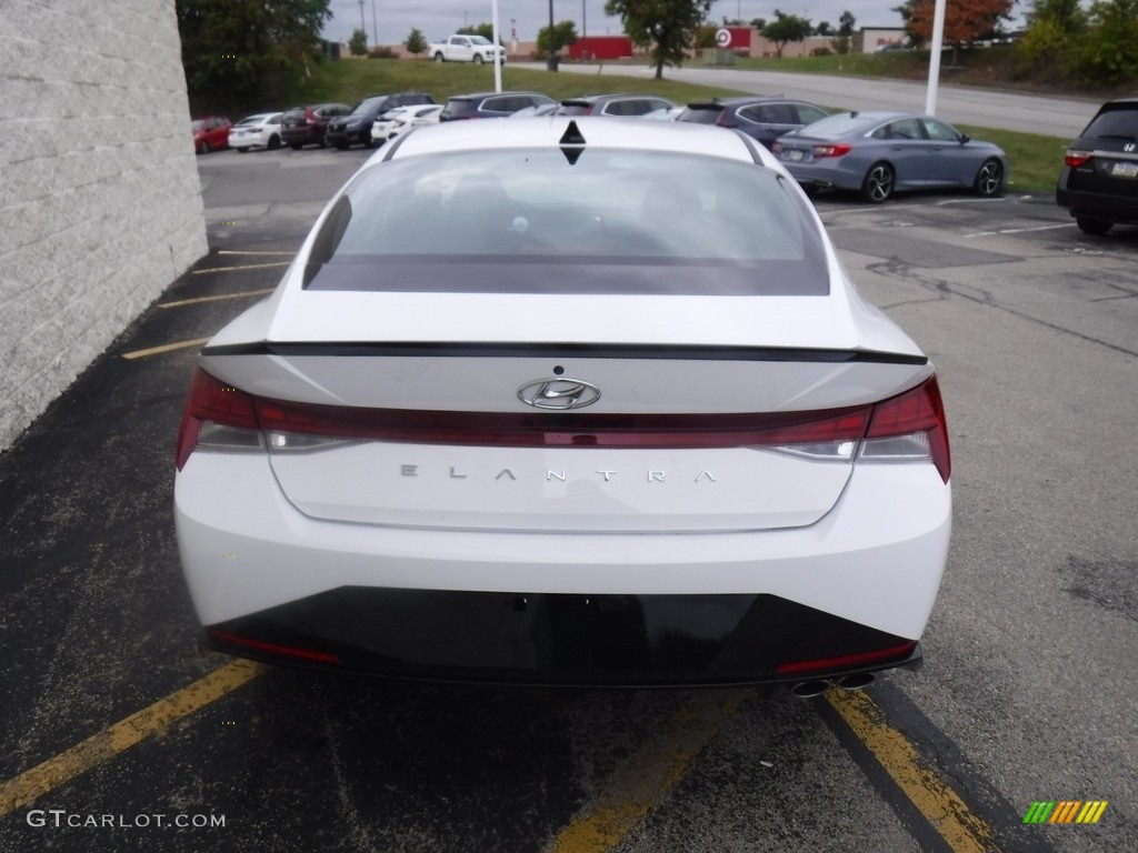 2023 Elantra N-Line - Lunar White / Black photo #8