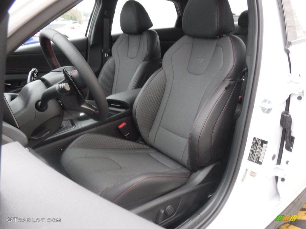Black Interior 2023 Hyundai Elantra N-Line Photo #146600447