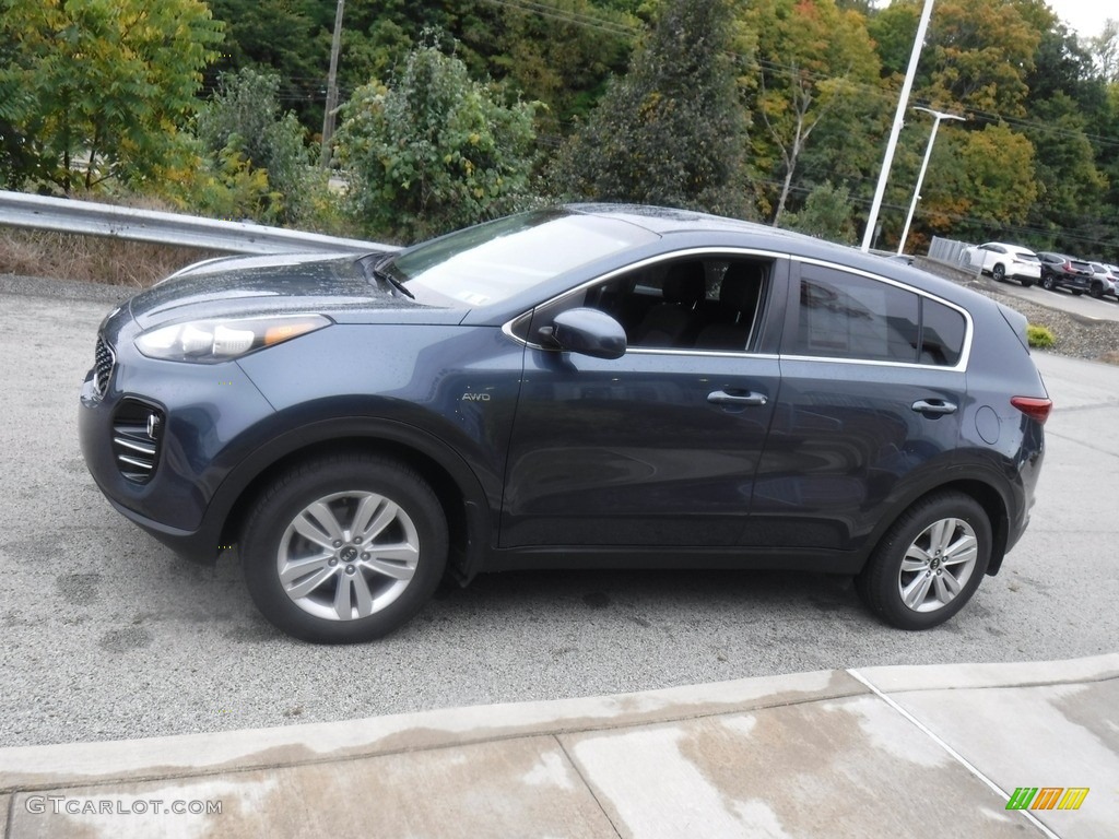 2017 Sportage LX AWD - Pacific Blue / Black photo #7